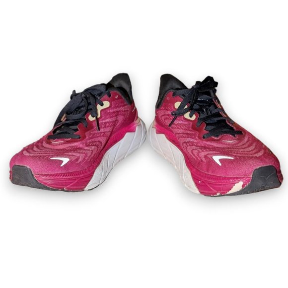 Hoka One One Arahi 6 Festival Fuchsia Ibis Rose Pink Running Shoes Sneakers 9B - Picture 6 of 8